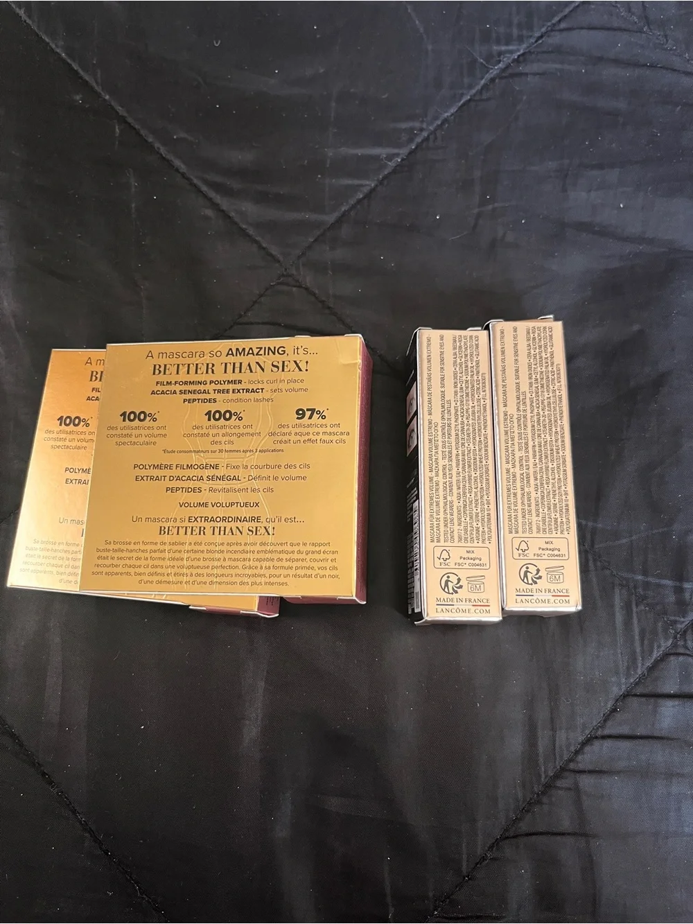 Too Faced Better Than Sex Mascara and Lancôme bundle of 4 new